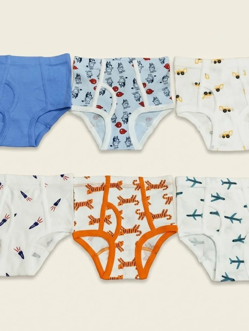 Sports 3 Pack Size S Boys Bluey Construction Trucks Briefs Rockets Pack